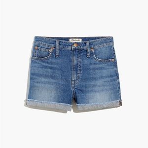 Madewell high rise denim short in Lavista wash, size 26